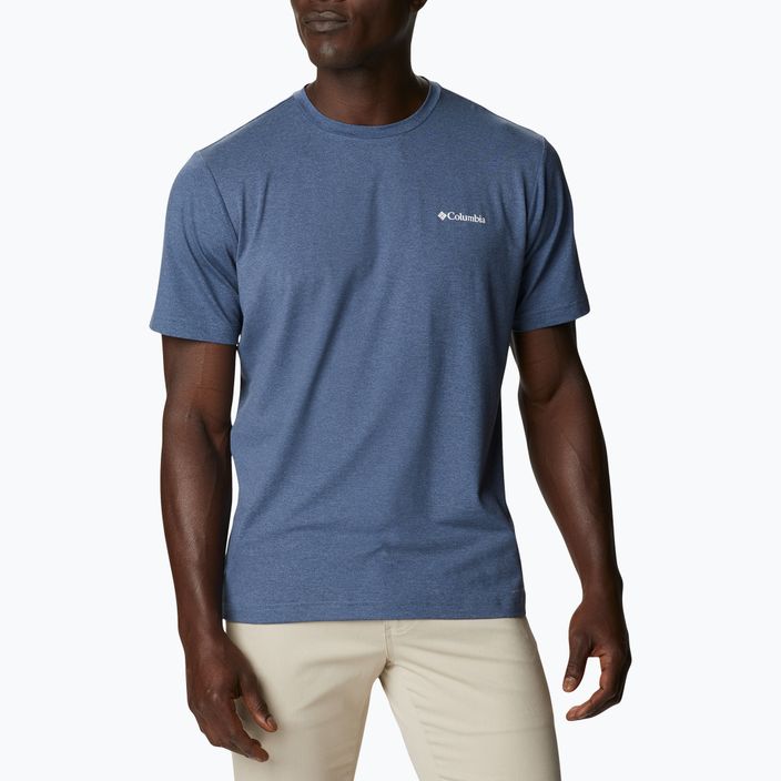 Columbia Tech Trail Graphic Tee blue 1930802 мъжка тениска за трекинг 5