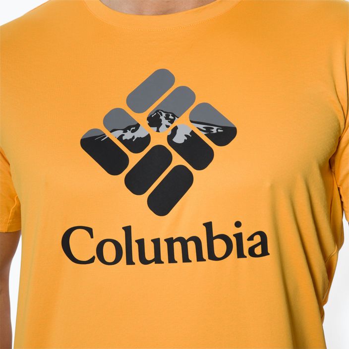 Мъжка тениска за трекинг Columbia Zero Ice Cirro yellow 1990463 4