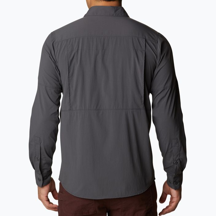 Columbia Newton Ridge II LS тъмно сива мъжка риза 2012971 2