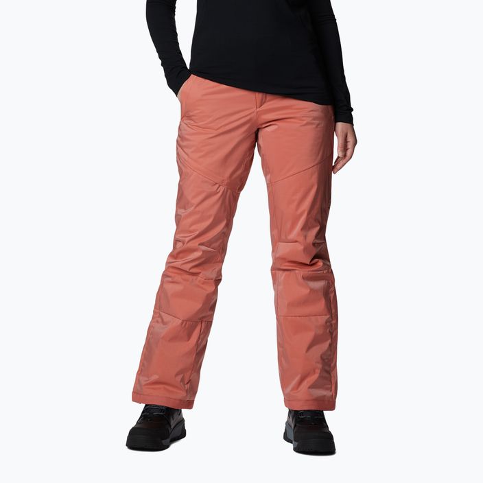 Дамски ски панталони Columbia Kick Turner Insulated dark coral sheen