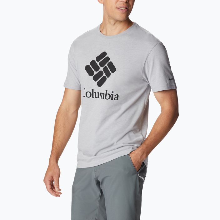 Columbia CSC Basic Logo сива мъжка тениска за трекинг 1680053 2