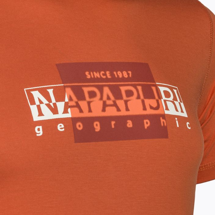 Мъжка риза Napapijri S-Smallwood orange burnt 3
