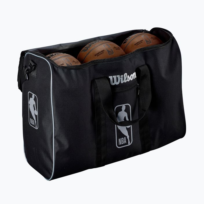 Уилсън NBA автентична баскетболна чанта с 6 топки 2