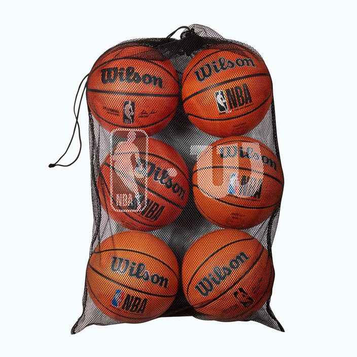 Wilson NBA 6 Ball Mesh Carry bag black