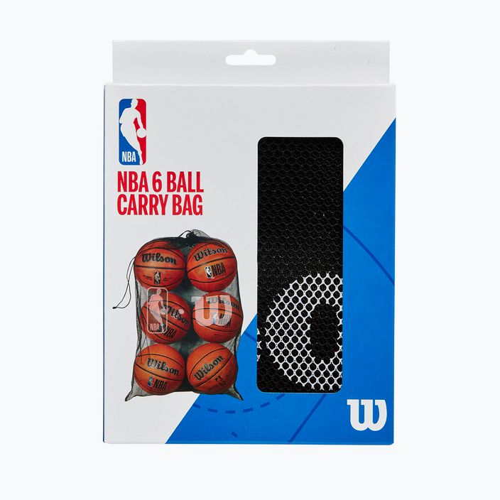 Wilson NBA 6 Ball Mesh Carry bag black 2