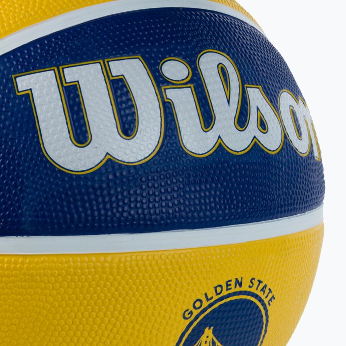 Wilson NBA Team Tribute Golden State Warriors баскетболна топка синя WTB1300XBGOL 3