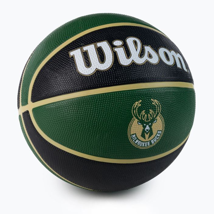Wilson NBA Team Tribute баскетболна топка Milwaukee Bucks green WTB1300XBMIL 2