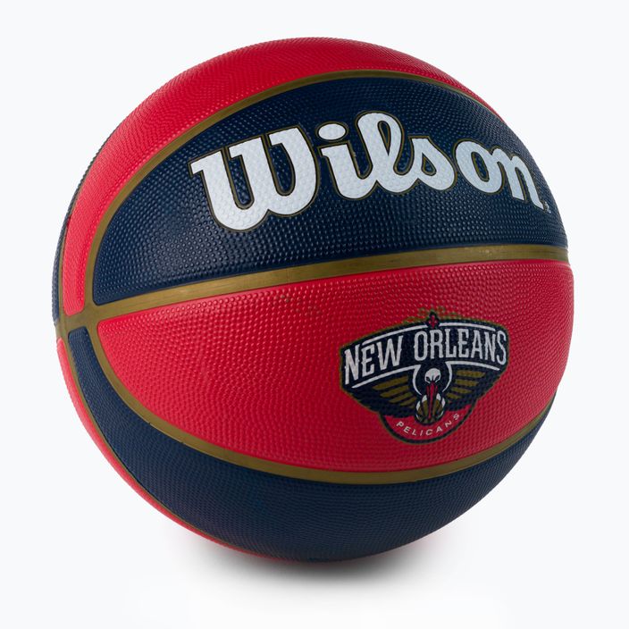 Wilson NBA Team Tribute New Orleans Pelicans Баскетболна топка Maroon WTB1300XBNO 2