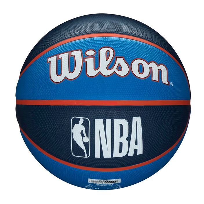 Wilson NBA Team Tribute баскетболна топка Oklahoma City Thunder синя WTB1300XBOKC 3