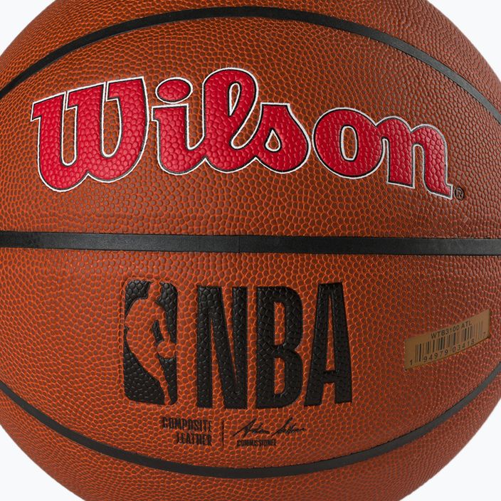 Wilson NBA Team Alliance Atlanta Hawks баскетбол кафяв WTB3100XBATL 3