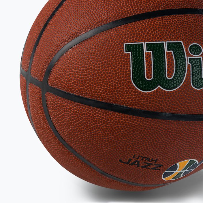 Wilson NBA Team Alliance Utah Jazz кафява баскетболна топка WTB3100XBUTA 3