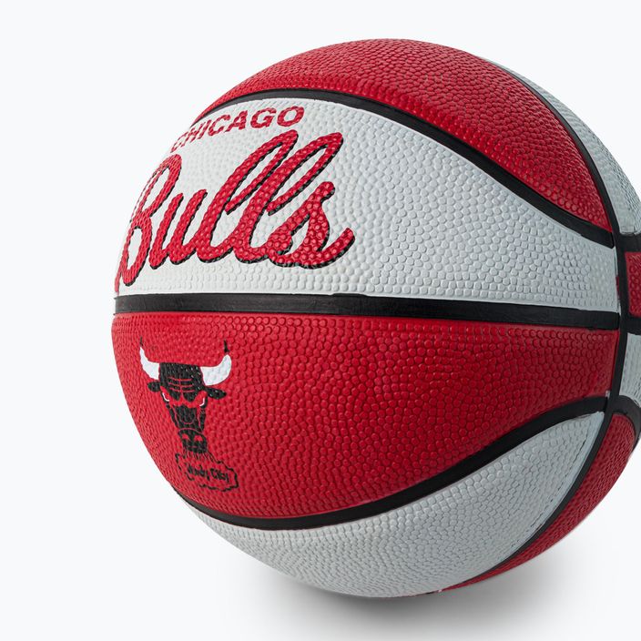 Мини баскетбол Wilson NBA Team Retro Mini Chicago Bulls червен WTB3200XBCHI 3
