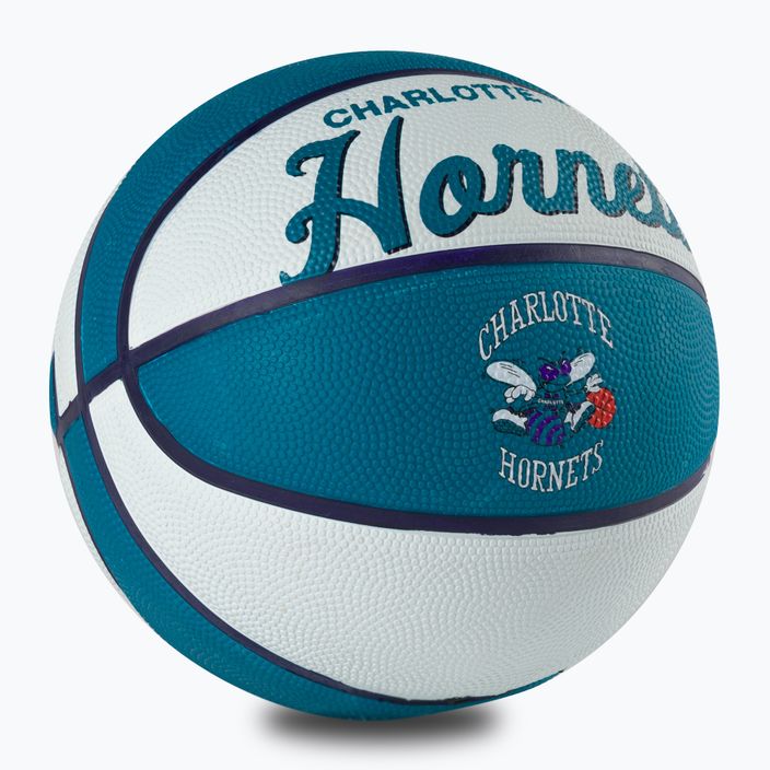 Wilson NBA Team Retro Mini Charlotte Hornets баскетбол син WTB3200XBCHA 2