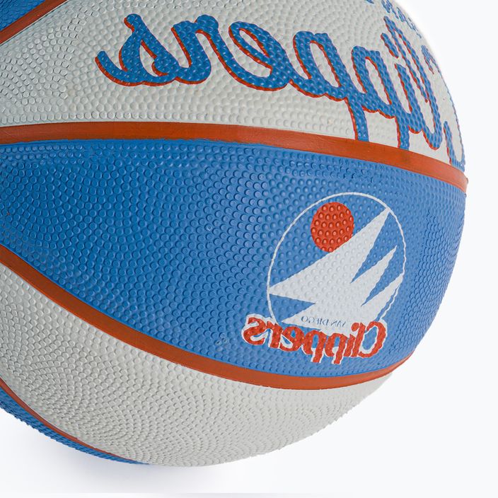 Wilson NBA Team Retro Mini баскетболна топка Los Angeles Clippers синя WTB3200XBLAC 3