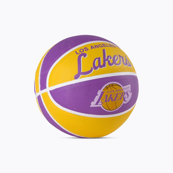 Wilson NBA Team Retro Mini Los Angeles Lakers баскетбол лилаво WTB3200XBLAL 2