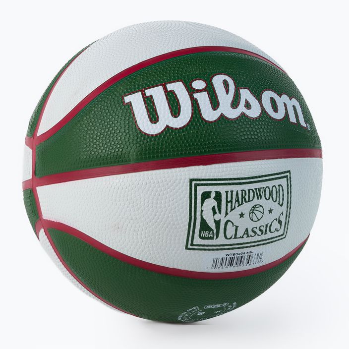 Мини баскетбол Wilson NBA Team Retro Mini Milwaukee Bucks green WTB3200XBMIL 2