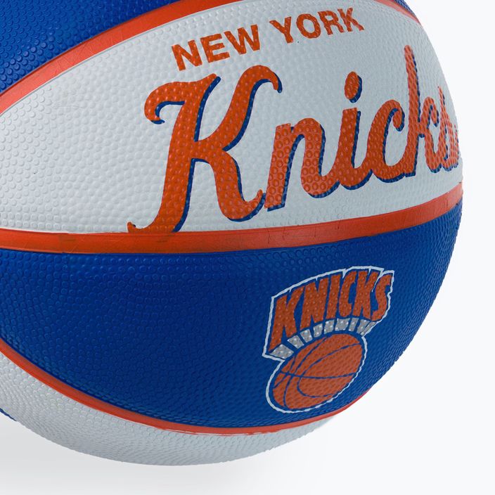 Wilson NBA Team Retro Mini баскетболна топка New York Knicks синя WTB3200XBNYK 3