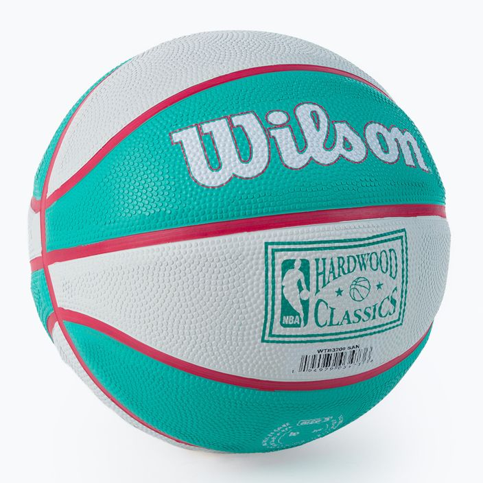 Wilson NBA Team Retro Mini баскетболна топка San Antonio Spurs синя WTB3200XBSAN 2