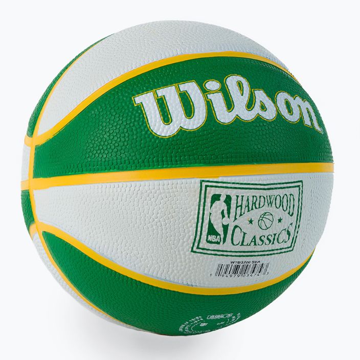 Wilson NBA Team Retro Mini Seattle SuperSonics баскетбол зелен WTB3200XBSEA 2