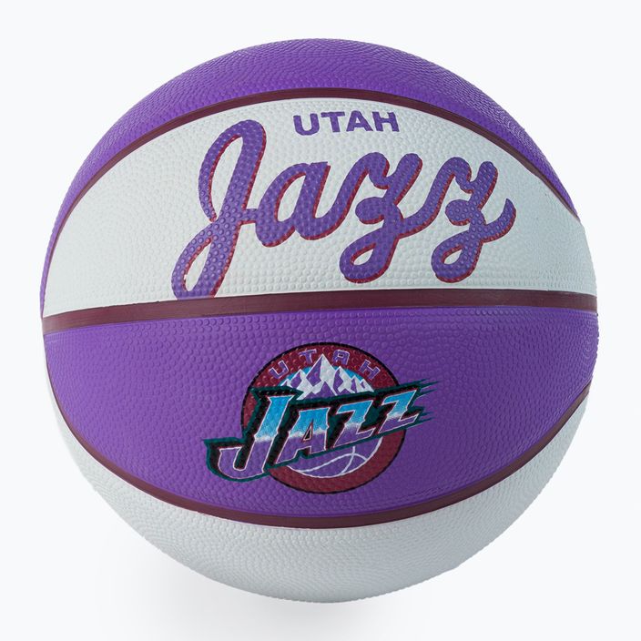 Мини баскетбол Wilson NBA Team Retro Mini Utah Jazz purple WTB3200XBUTA