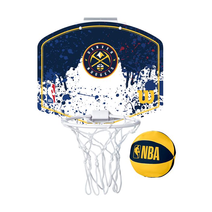 Wilson NBA Team Mini Hoop Denver Nuggets Баскетболен комплект 2