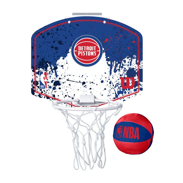 Комплект баскетболни топки Wilson NBA Team Mini Hoop Detroit Pistons 2