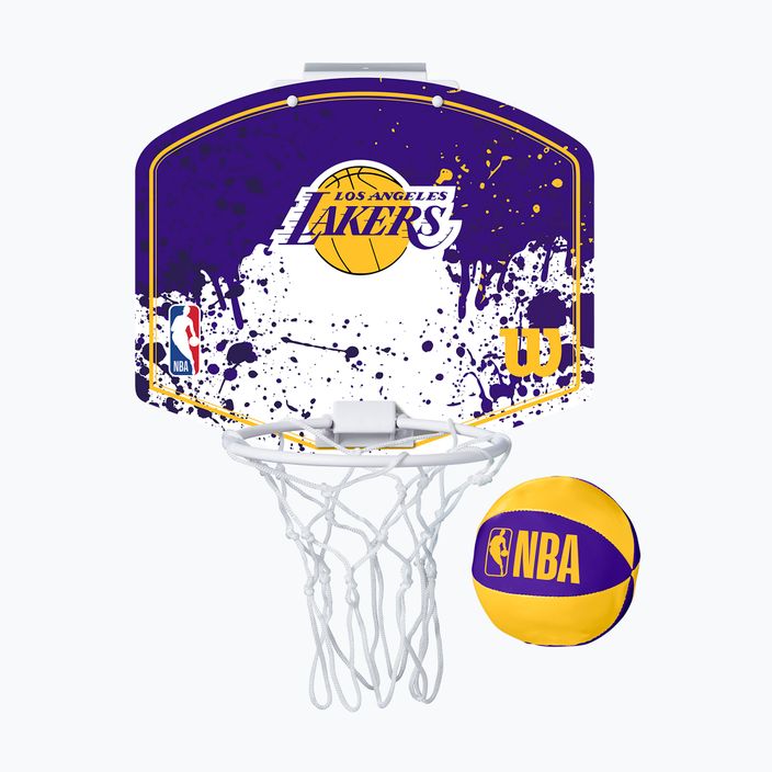 Баскетболен комплект Wilson NBA Team Mini Hoop Los Angeles Lakers