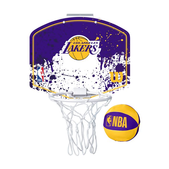 Баскетболен комплект Wilson NBA Team Mini Hoop Los Angeles Lakers 2