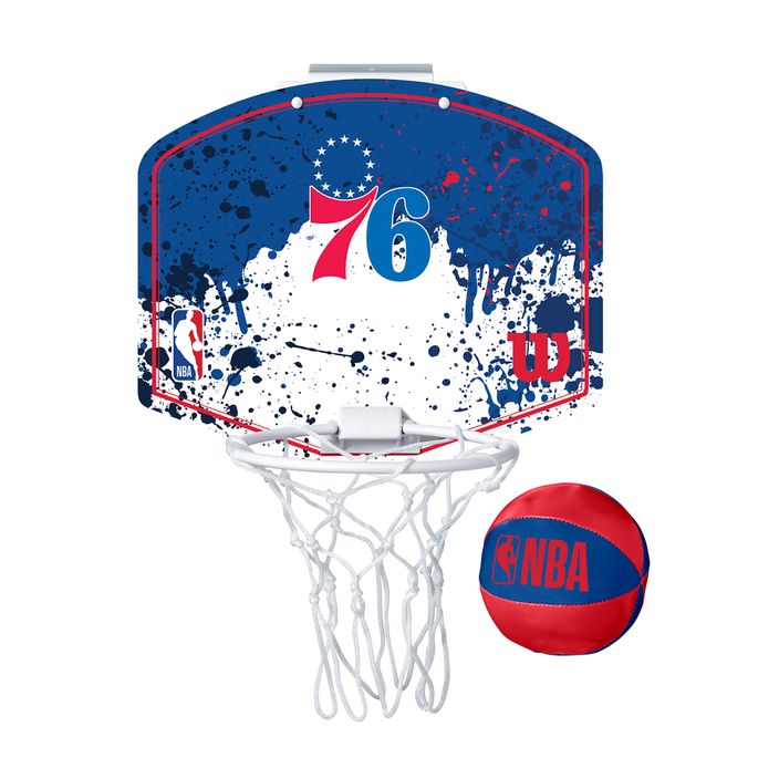 Wilson NBA Team Mini Hoop Philapdelphia 76ers Баскетболен комплект 2