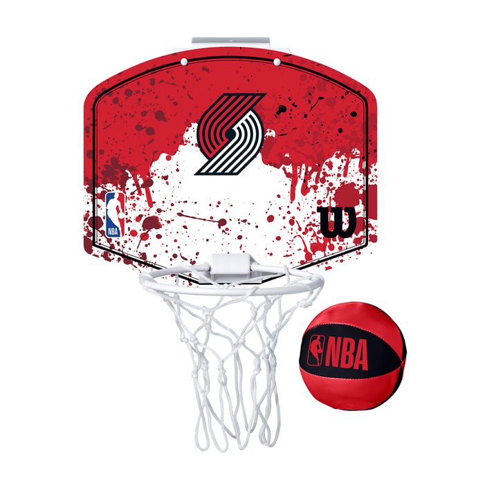 Wilson NBA Team Mini Hoop Portland Trail Blazers Баскетболен комплект 2