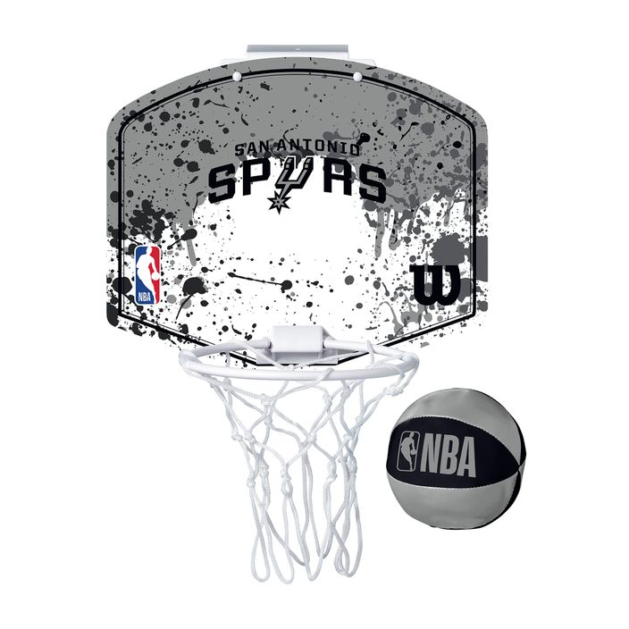 Wilson NBA Team Mini Hoop San Antonio Spurs баскетболен комплект 2