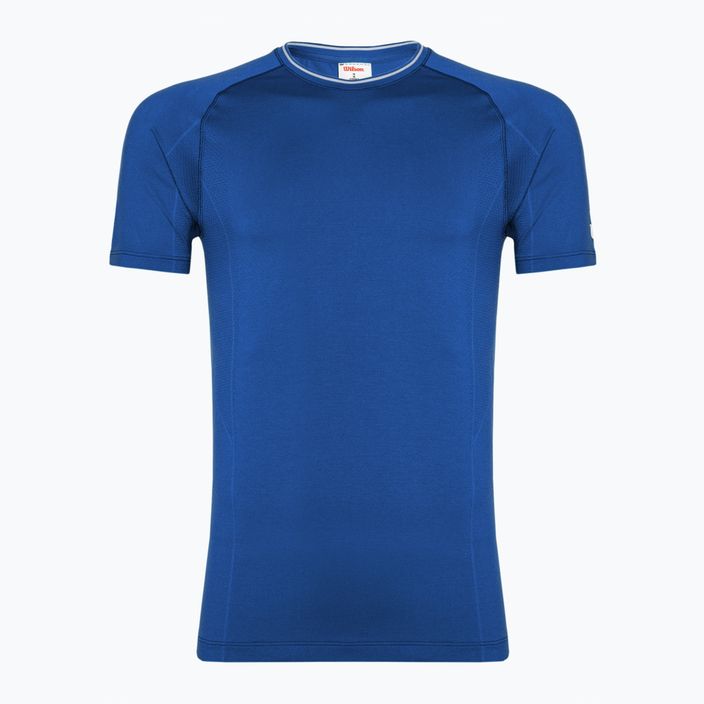Мъжка безшевна риза Wilson Team Crew royal blue