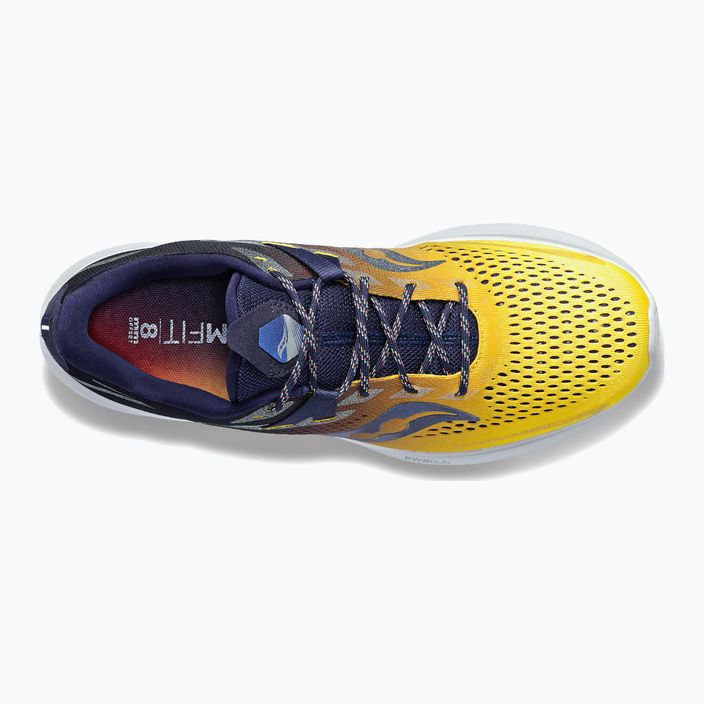 Мъжки обувки за бягане Saucony Ride 15 в тъмносиньо и жълто S20729-65 11