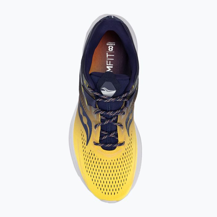 Мъжки обувки за бягане Saucony Ride 15 в тъмносиньо и жълто S20729-65 6