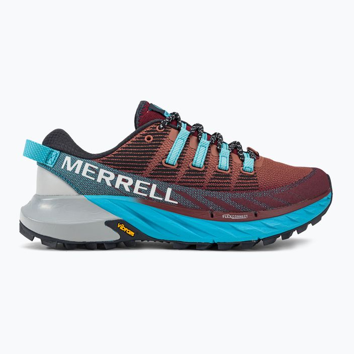 Merrell Agility Peak 4 дамски обувки за бягане бордо-синьо J067546 2