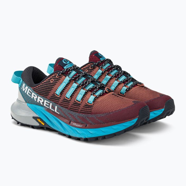 Merrell Agility Peak 4 дамски обувки за бягане бордо-синьо J067546 4
