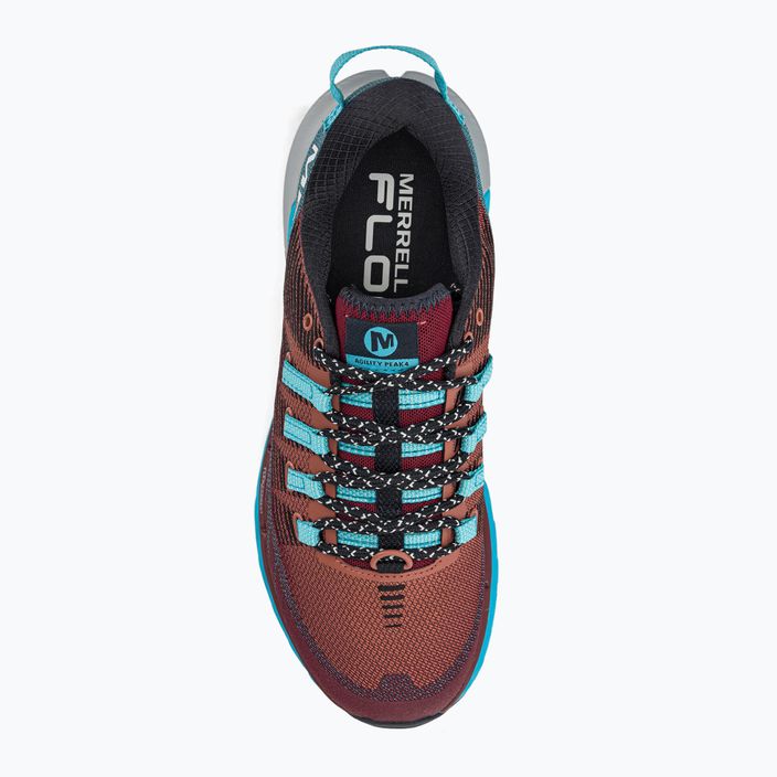 Merrell Agility Peak 4 дамски обувки за бягане бордо-синьо J067546 6