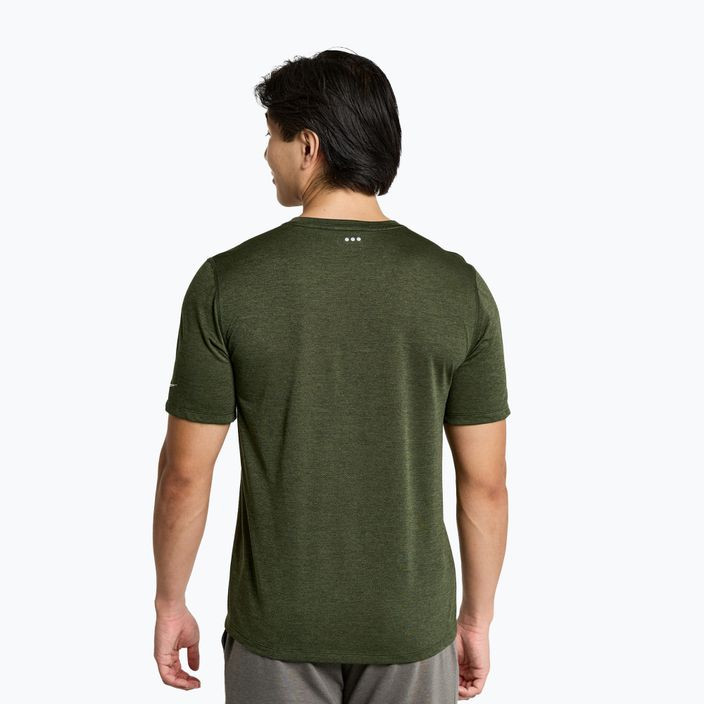 Мъжка тениска за бягане Saucony Stopwatch Graphics зелена SAM800280-CIHS3 2