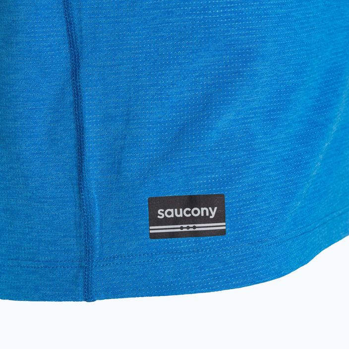 Мъжка тениска за бягане Saucony Stopwatch cobalt heather 3