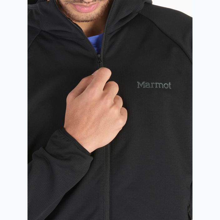 Мъжки потник Marmot Leconte Full Zip Hoody от полар черен 5