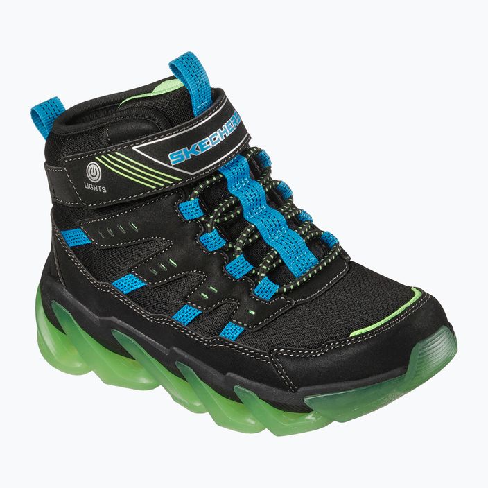 Детски обувки SKECHERS Mega-Surge Flash Breeze black/blue/lime 8