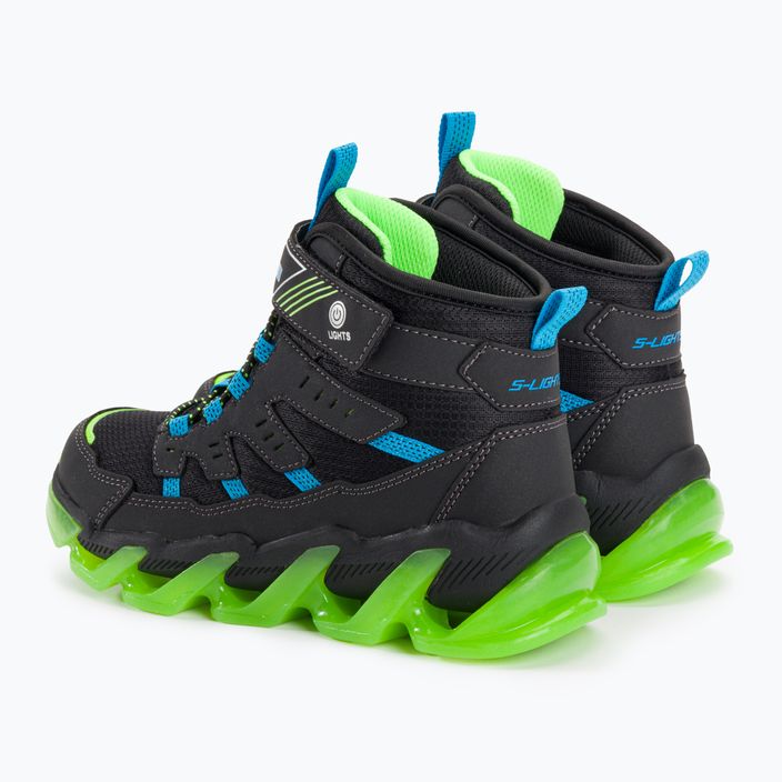 Детски обувки SKECHERS Mega-Surge Flash Breeze black/blue/lime 3