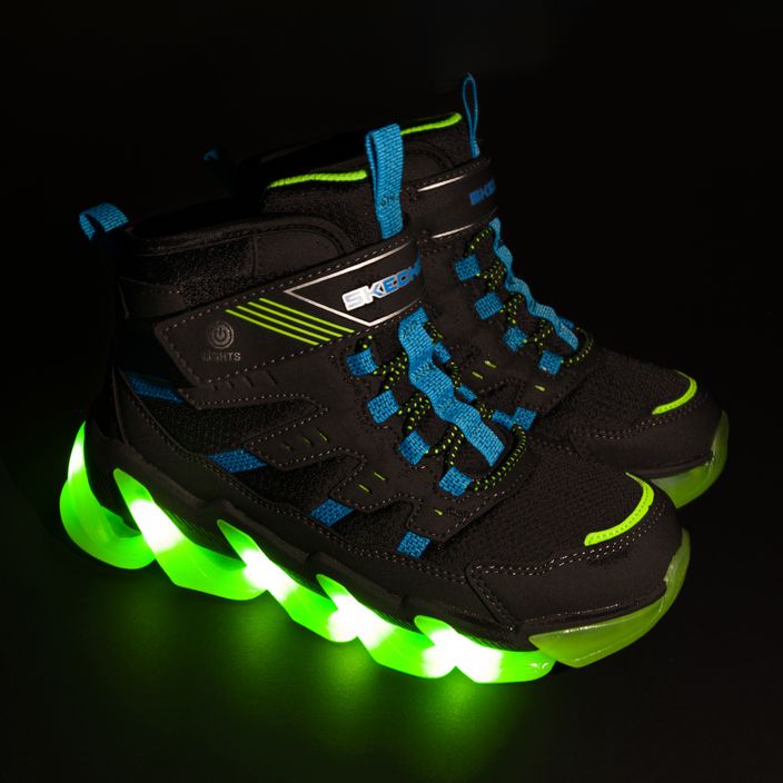 Детски обувки SKECHERS Mega-Surge Flash Breeze black/blue/lime 7