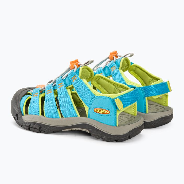 Младежки сандали KEEN Newport Boundless blue atoll/daiquiri green 3