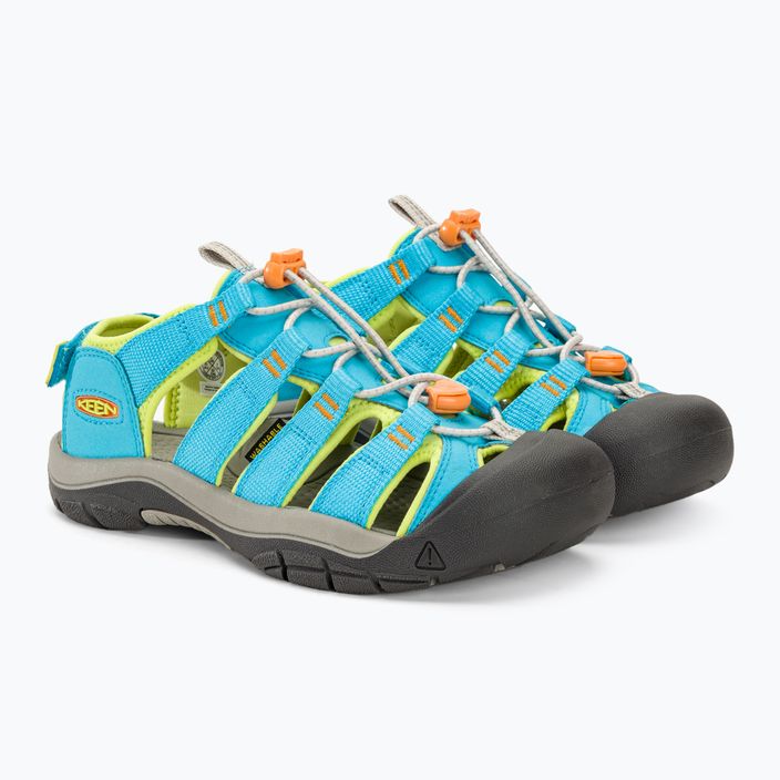 Младежки сандали KEEN Newport Boundless blue atoll/daiquiri green 4