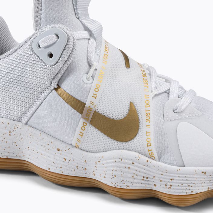 Nike React Hyperset SE волейболни обувки в бяло и златно DJ4473-170 8