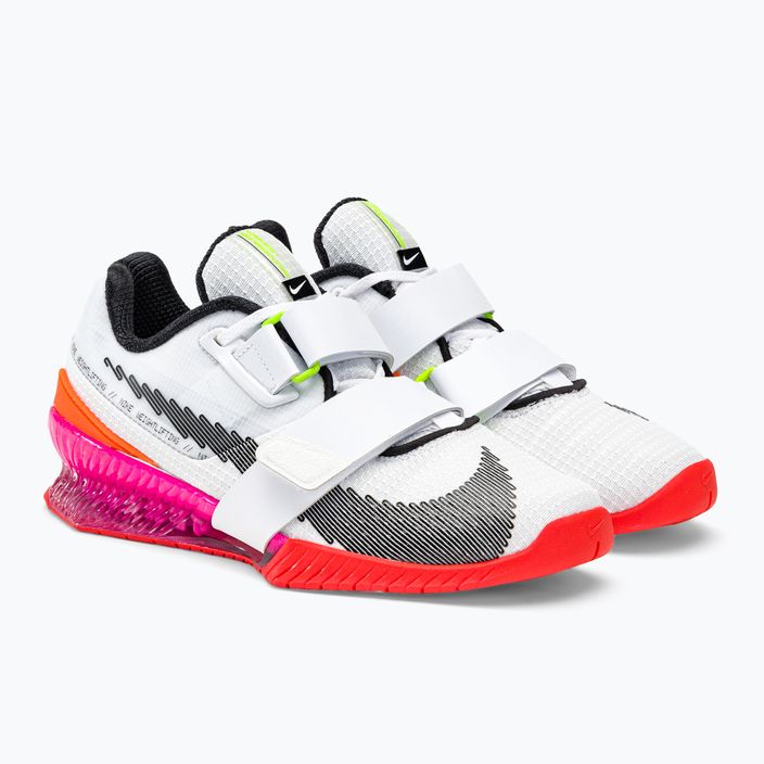 Nike Romaleos 4 Olympic Colorway обувки за вдигане на тежести бяло/черно/ярко малиново 4