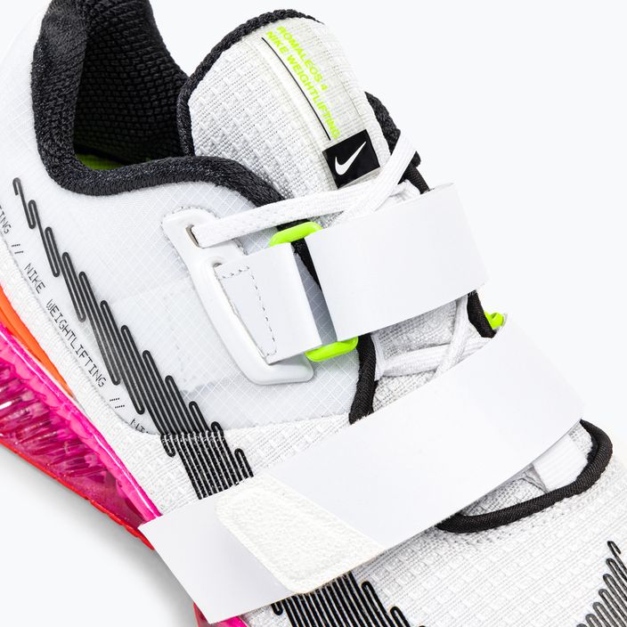 Nike Romaleos 4 Olympic Colorway обувки за вдигане на тежести бяло/черно/ярко малиново 8