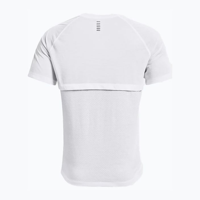 Мъжка тениска за бягане Under Armour Streaker, бяла 1361469-100 2