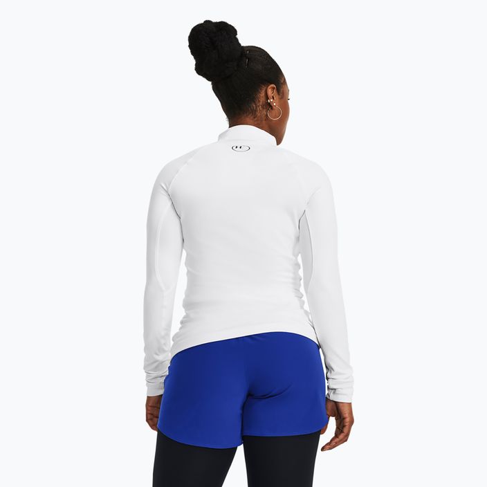 Дамска блуза с дълъг ръкав за тренировка Under Armour Authentics CG Mockneck white/black 3